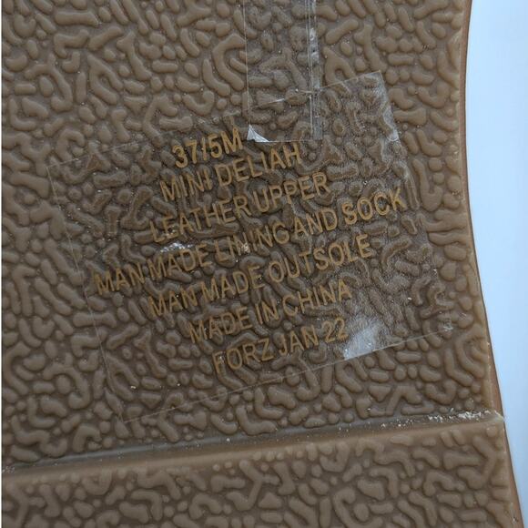 Kurt Geiger London Mini Delilah Strappy Sandal Women's Brown/Gold Size 5M EU37 - Picture 8 of 12